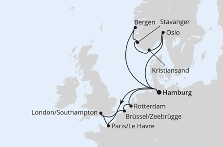 Impression zu Herzklopfen mit AIDAnova - Metropolen & Südnorwegen