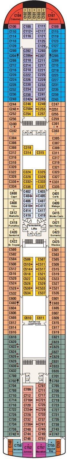 Diamond Princess - Princess Cruises - Deck 10 (Caribe)