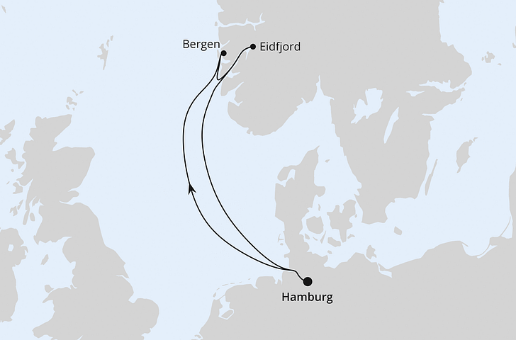 Impressionn zu Sommer 2025 - AIDAbella - Kurzreise nach Norwegen oder Dänemark ab Kiel