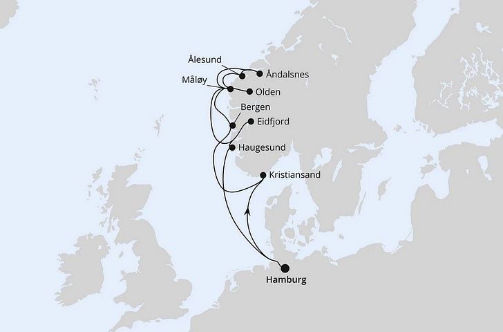 Impression zu AIDA Frühlingsstart - AIDAperla - Norwegens Fjorde