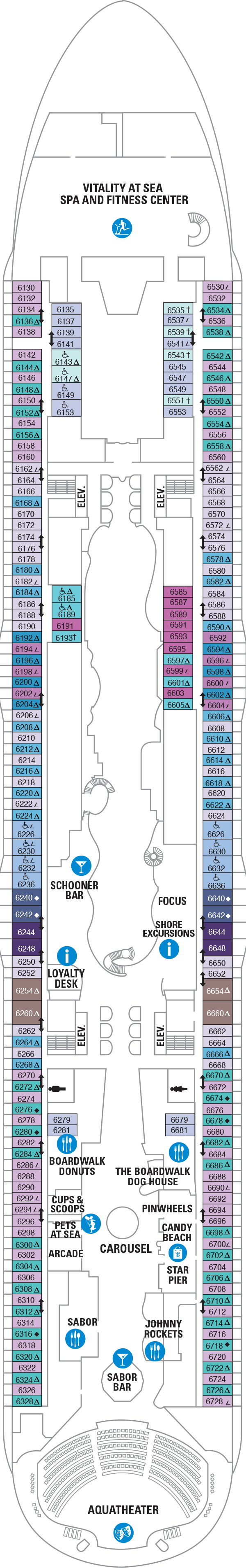 Allure of the Seas - Royal Caribbean International - Deck 6