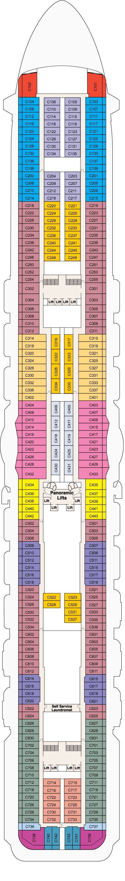 Regal Princess - Princess Cruises - Deck 10 (Caribe)