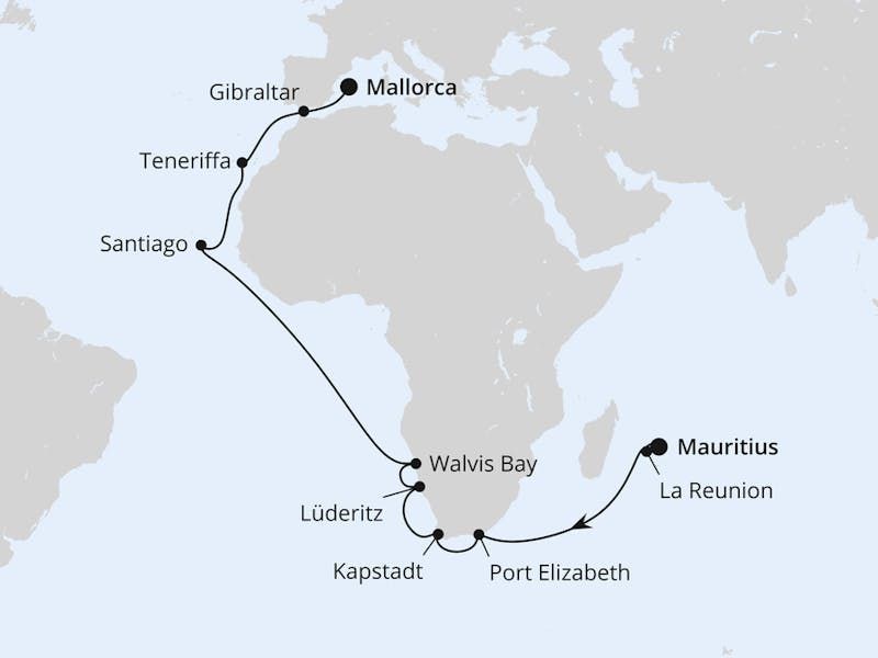 Von Mauritius über Südafrika nach Mallorca 2