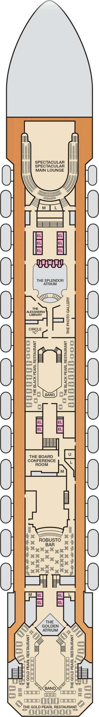 Carnival Splendor - Carnival Cruise Line - Deck 4 (Atlantic)