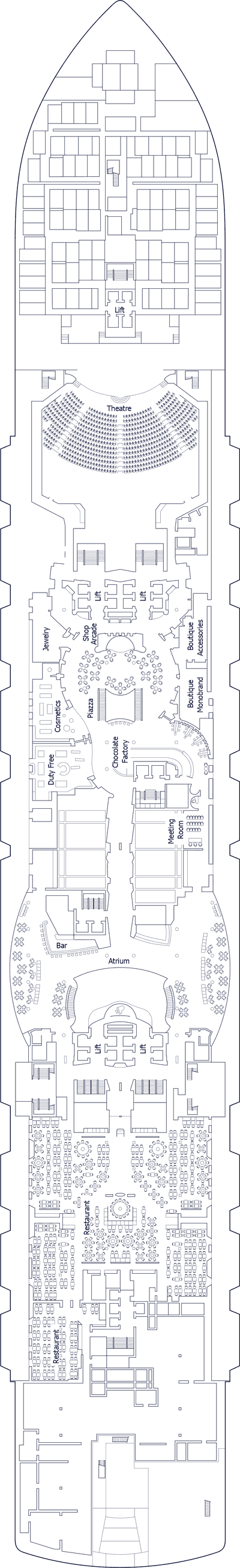 MSC Seaside - MSC Cruises - Deck 6 (Copacabana)