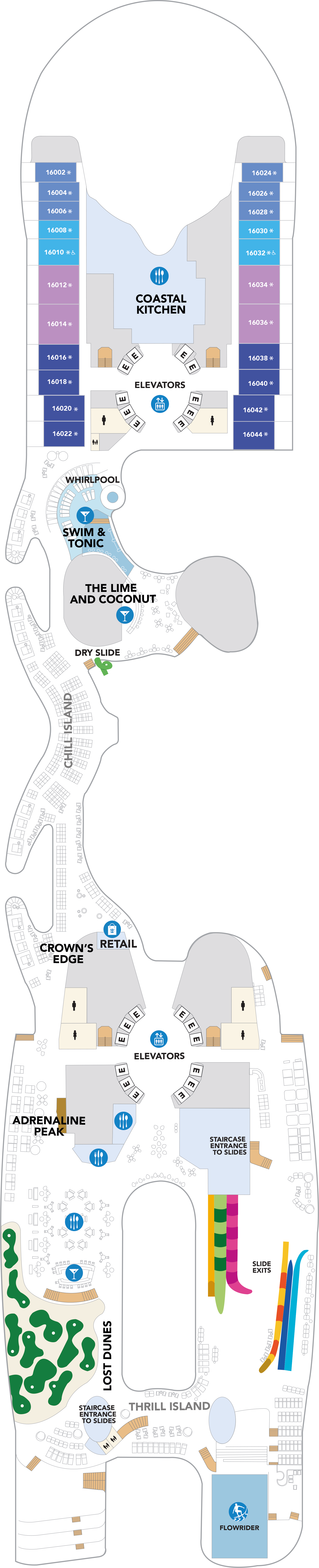 Icon of the Seas - Royal Caribbean International - Deck 16 (Deck 16)