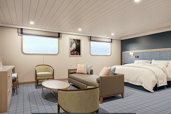 MS Santa Cruz II - Hurtigruten EXPEDITIONS - Darwin Suite, Panorama Deck (DS)