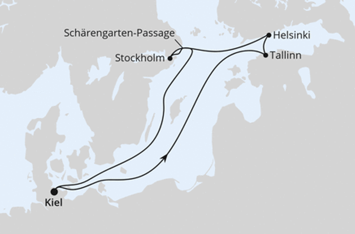Impression zu AIDA Einzelkabinen Special - AIDAprima - Ostsee ab Kiel