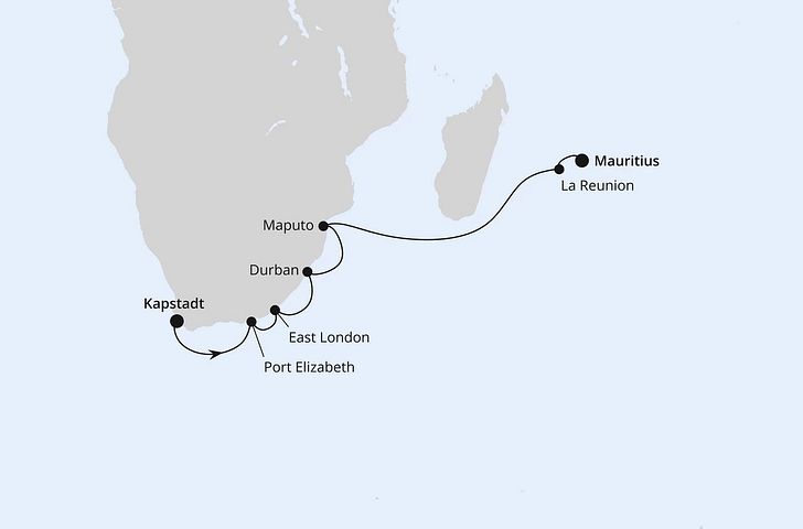 Impression zu Herzklopfen mit AIDAstella - Südafrika mit La Réunion & Mauritius