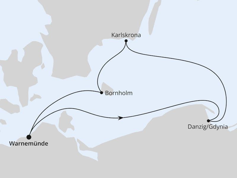 Kurzreise nach Danzig & Bornholm ab Warnemünde