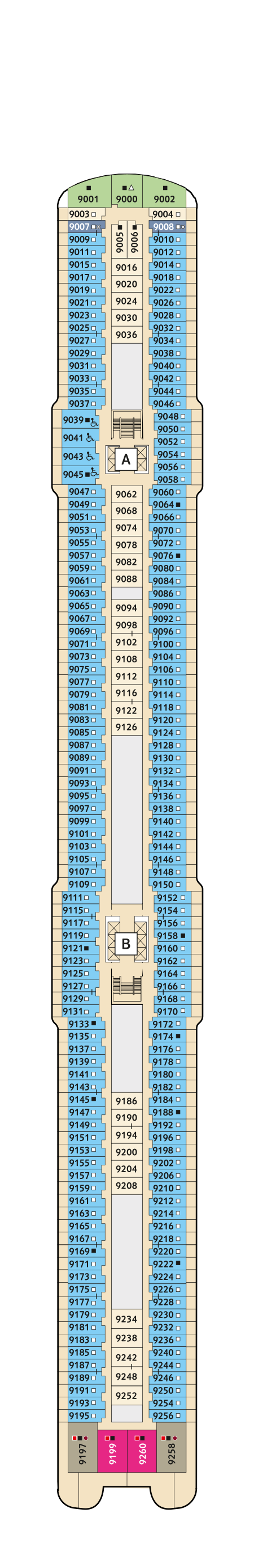 Mein Schiff 1 - TUI Cruises - Deck 9 (Koralle)