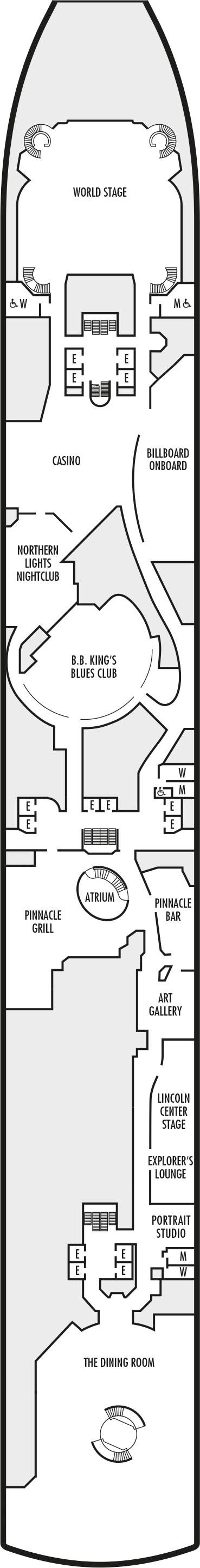 MS Noordam - Holland America Line - Deck 2 (Lower Promenade Deck)