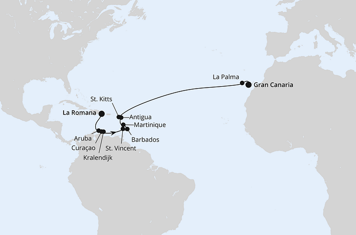 Impression zu AIDA Winter 2026/27 - AIDAperla - Von der Karibik auf die Kanaren