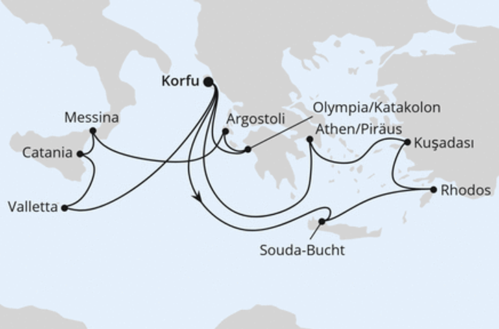 Impression zu AIDA Mailights - AIDAblu - Östliches Mittelmeer Intensiv
