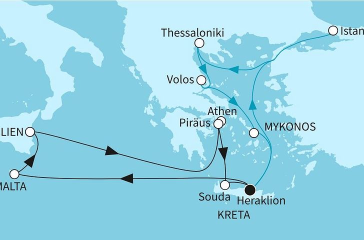 Impression zu Sommer 2027 - Mein Schiff 5 - Höhepunkte des Östlichen Mittelmeers
