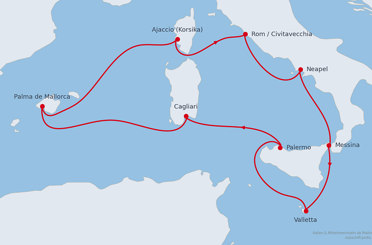 Impression zu AIDA Sommer 2026 - AIDAstella - Italien & Mittelmeerinseln