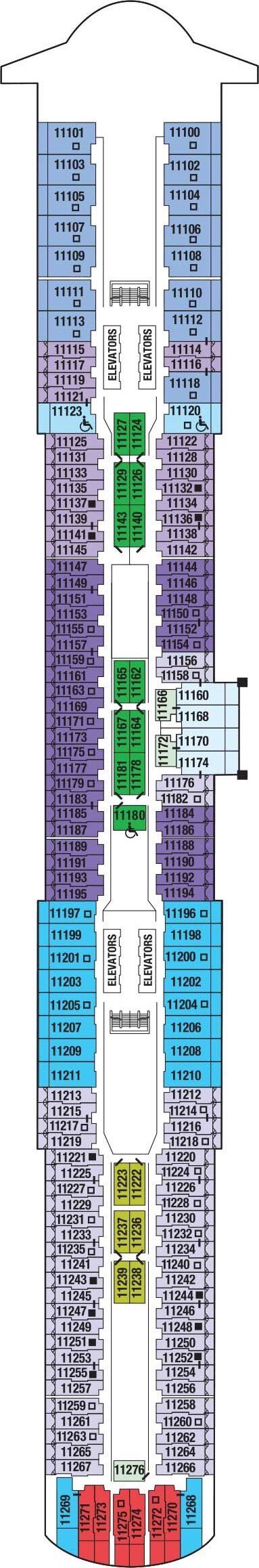 Celebrity Edge - Celebrity Cruises - Deck 11 (Deck 11)