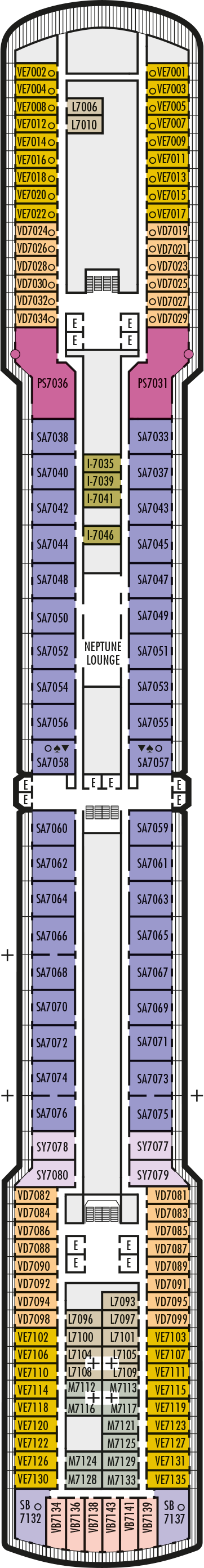 MS Eurodam - Holland America Line - Deck 7 (Rotterdam)