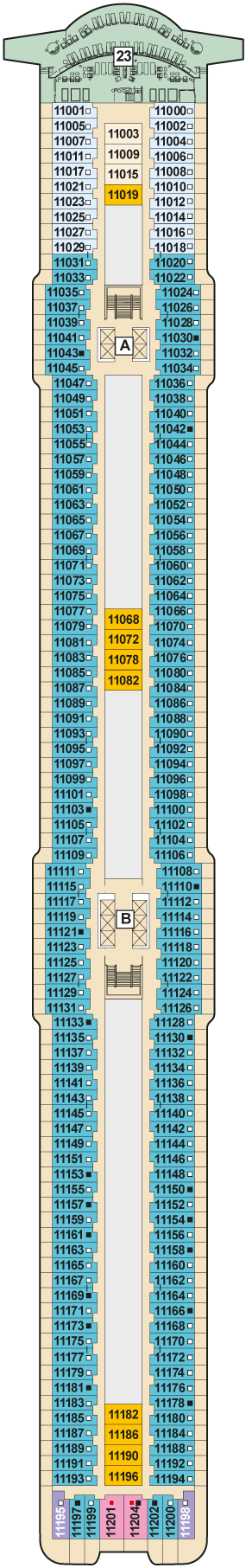 Mein Schiff 7 - TUI Cruises - Deck 11 (Krabbe)