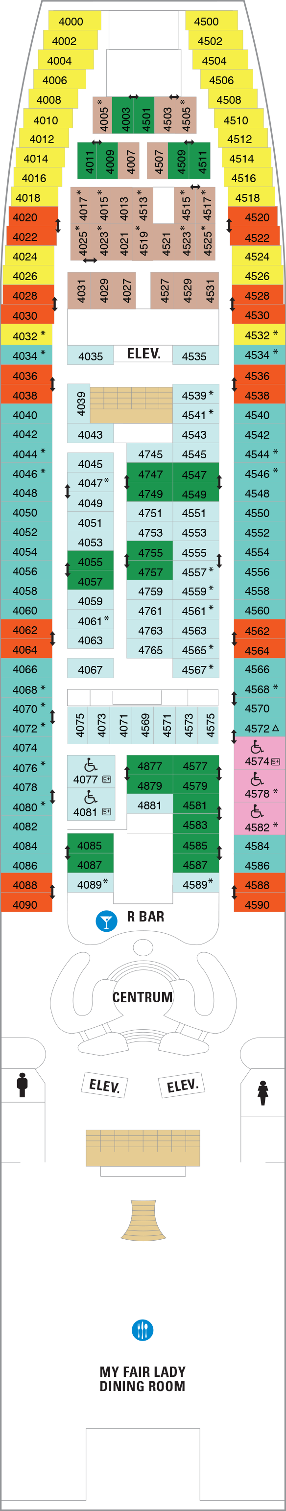 Enchantment of the Seas - Royal Caribbean International - Deck 4 (Deck 4)