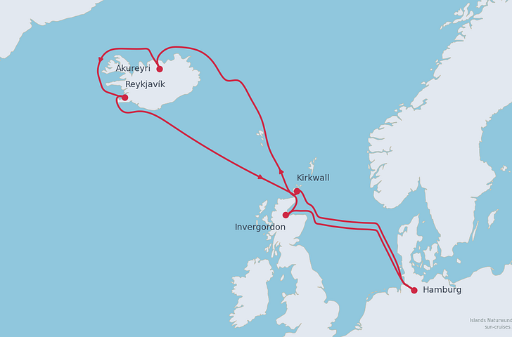 Impression zu Sommer 2026 Wunschtarif - Mein Schiff 2 - Islands Naturwunder