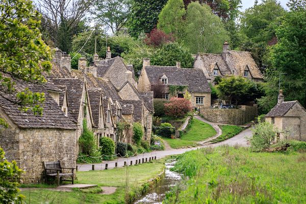 Der Ort Bibury in den Cotswolds