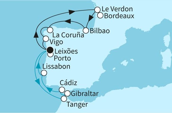 Impressionn zu Sommerferien 2026 - Mein Schiff 6 - Westküste Intensiv