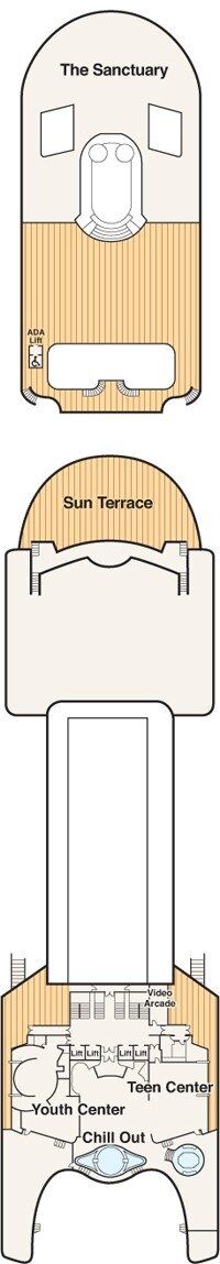 Crown Princess - Princess Cruises - Deck 17 (Sports)