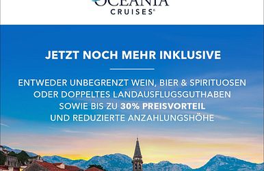 oceania cruises: jetzt noch mehr inklusive!