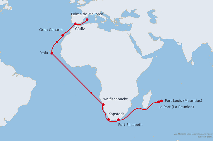 Impression zu AIDA Fernreisen Special - Von Mallorca über Südafrika nach Mauritius