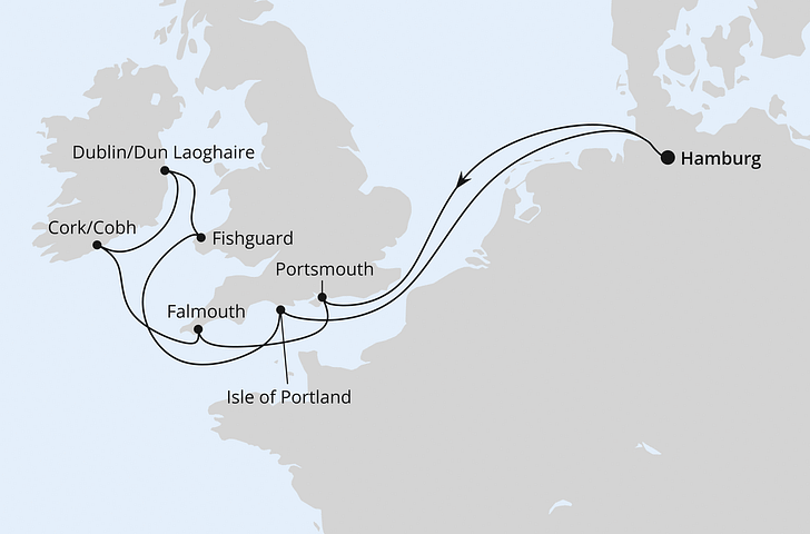 Impressionn zu Nordeuropa mit AIDA - AIDAsol - Großbritannien & Irland