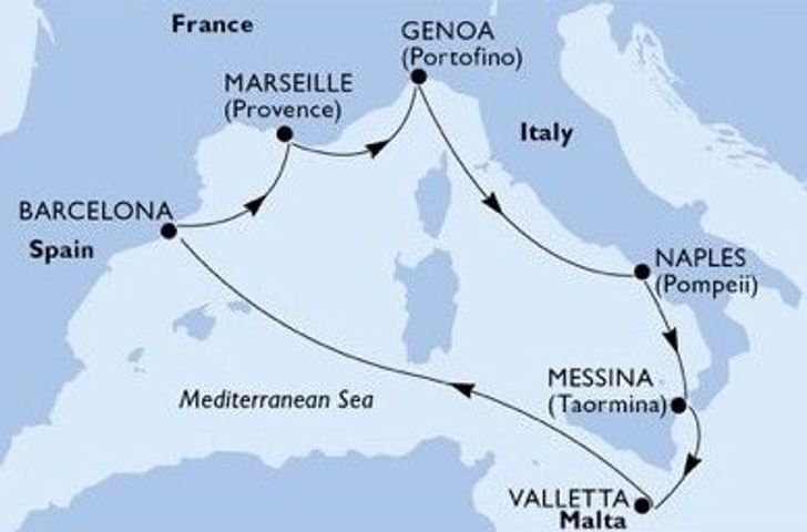 Impression zu MSC Yacht Club Special - MSC World Europa - Mediterrane Glanzlichter