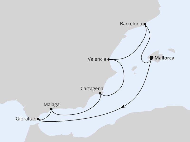 Mediterrane Schätze mit Gibraltar ab Mallorca