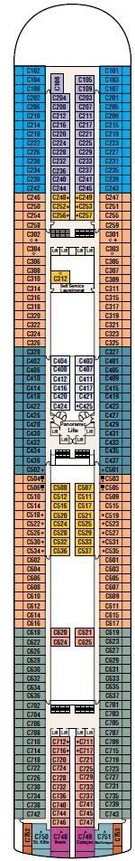 Ruby Princess - Princess Cruises - Deck 10 (Caribe)