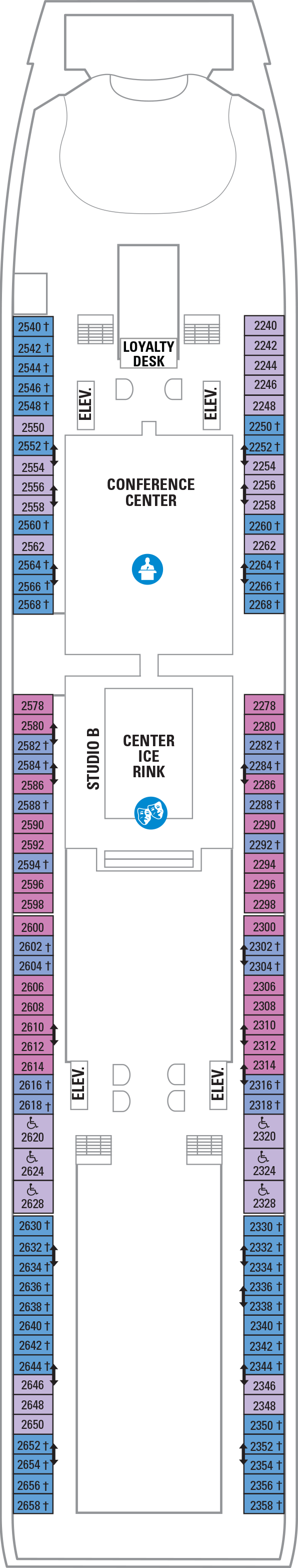 Navigator of the Seas - Royal Caribbean International - Deck 2