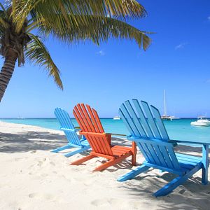 AIDAluna Strand Karibik Palmen