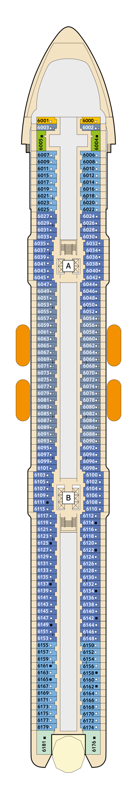 Mein Schiff 3 - TUI Cruises - Deck 6 (Boje)