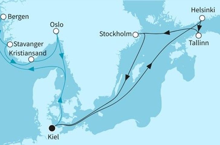 Impression zu Winter 2026/27 - Mein Schiff 3 - Zauberhaftes Norwegen & Ostseemetropolen