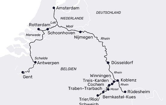 Zauberhafte Flussperlen: von der Rheinmetropole zu den Romantischen Moselweinen