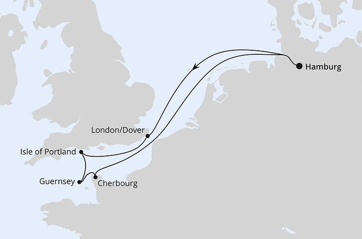Impressionn zu AIDA PREMIUM All Inclusive Sommer 2026 - AIDAsol - Südengland, Guernsey & Mont-Saint-Michel