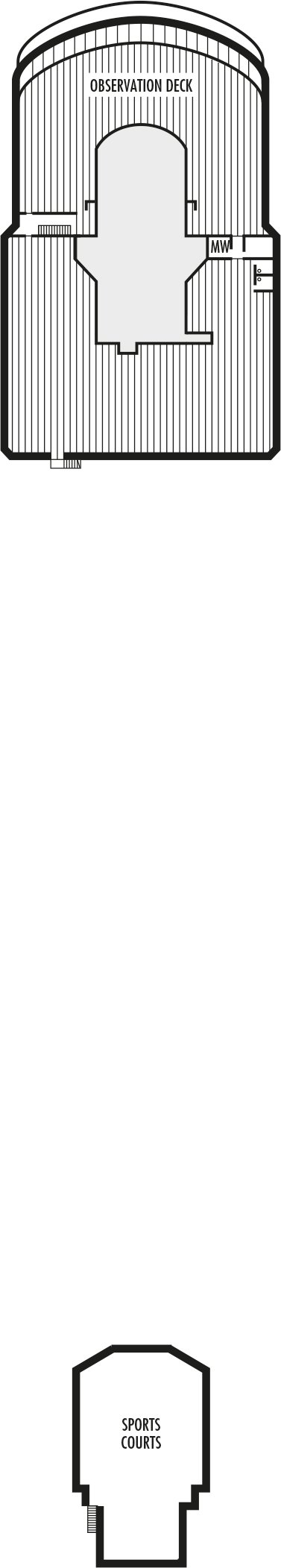 MS Noordam - Holland America Line - Deck 11 (Sports Deck)