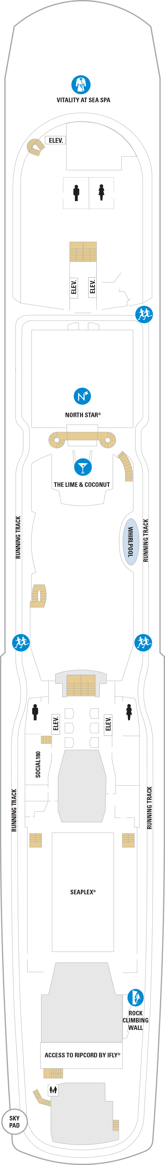 Odyssey of the Seas - Royal Caribbean International - Deck 15 (Deck 15)