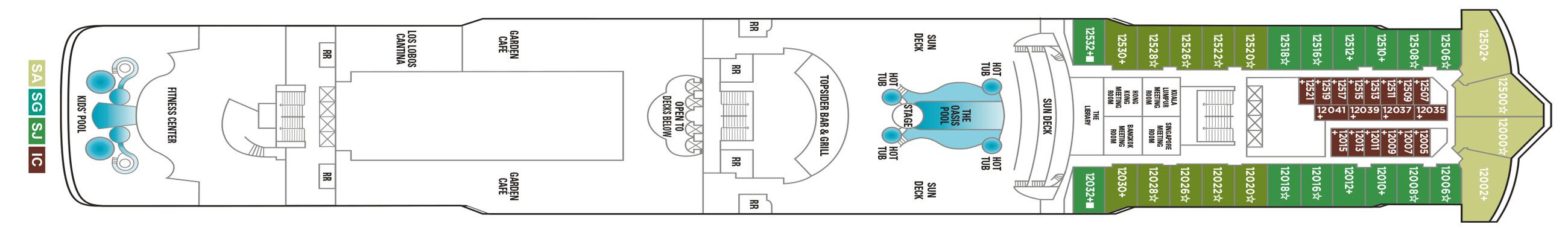 Norwegian Star - Norwegian Cruise Line - DECK 12
