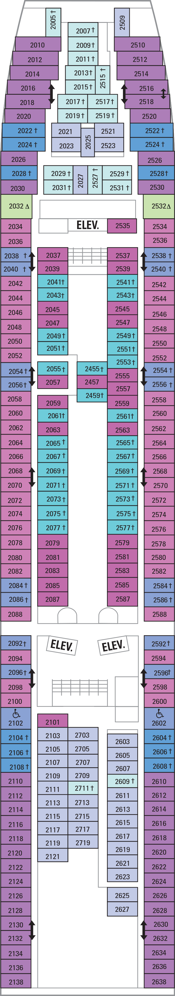 Vision of the Seas - Royal Caribbean International - Deck 2