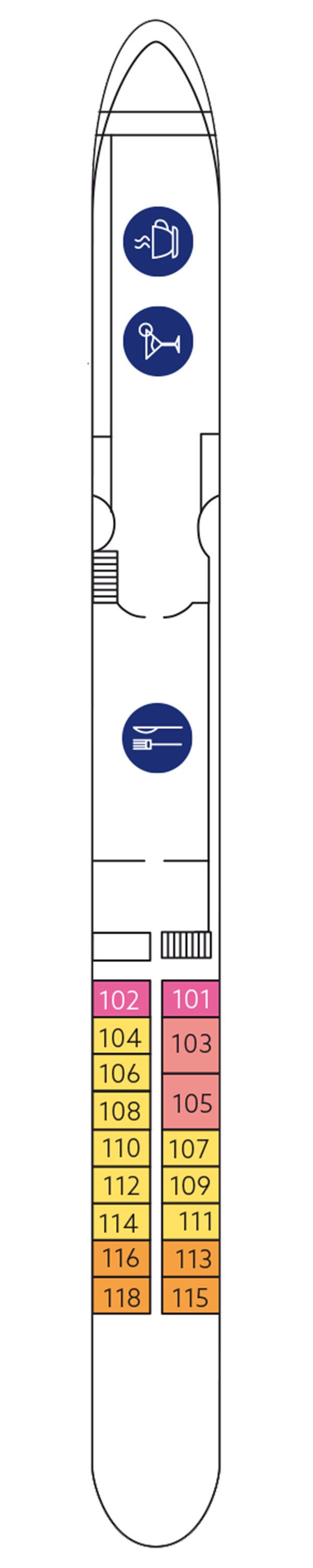 CELINA - Nicko Cruises - Deck 3 (Oberdeck)