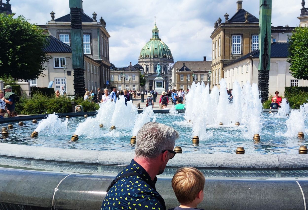 Kopenhagen mit Blick auf die Frederiks Kirke