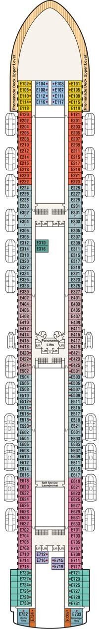 Caribbean Princess - Princess Cruises - Deck 8 (Emerald)