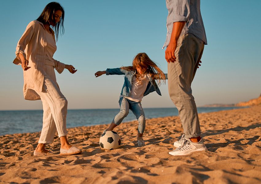 Happy Family im Urlaub 