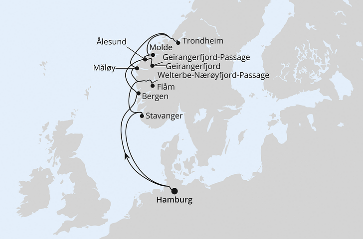 Impressionn zu Sommer 2026 - AIDAprima - Norwegens Fjord-Weltnaturerbe