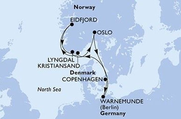 Impression zu MSC Yacht Club Sommer 2026 - MSC Magnifica - Nordische Schönheiten